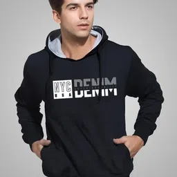 REYA Men Printed Hooded Sweatshirt-picture-14