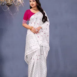 KAMDAR Zari Jacquard Woven Pat Silk Assamese Mekhela Chador-image-10