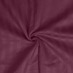 Sleeping Owls Maroon Striped 210 TC Bedsheet with 1 Pillow Covers-picture-16