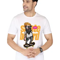 NOBLE HUSTLE Men Graphic Printed Round Neck Cotton T-shirt-picture-26