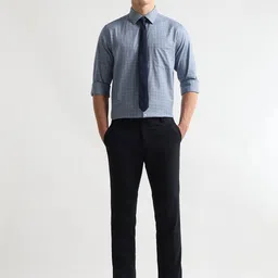 Arrow Men Windowpane Checks Checked Formal Shirt image 4