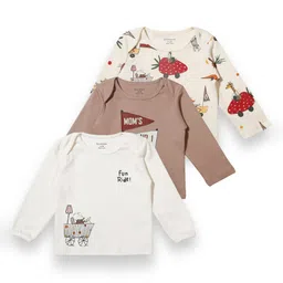 My Milestones Boys Pack Of 3 Graphic Printed Envelope Neck Pure Cotton T-shirts-picture-55