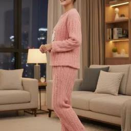 Stem Rope Round Neck Night Suit image 5