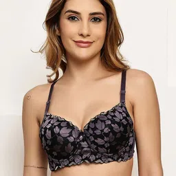 Quttos Floral Bra Full Coverage Underwired Lightly Padded-picture-25