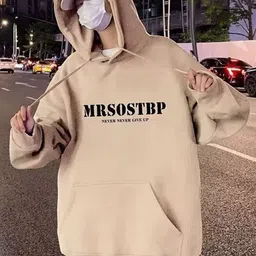 StyleCast x Revolte Typography Hooded Pullover Sweatshirts image 3