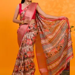 KCPC BANDHANI Red Pure Georgette Printed Sarees-image-57