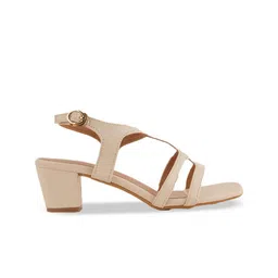 MOZAFIA Women Open Toe Block Heels Sandals image 5