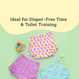 SuperBottoms Set Of 3 Super DryFeel Layer Pure Cotton Padded Potty Training Underwear image 4