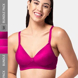 Tweens Pack Of 3 Full Coverage Non-Wired Lightly Padded T-Shirt Bra All Day Comfort-picture-40