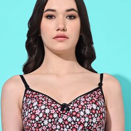 FIMS Floral Printed Full Coverage Lightly Padded Everyday Bra All Day Comfort-picture-35