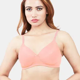 Sonari Peach-Coloured & Grey Pack Of 2 Lightly Padded T-Shirt Bra image 5