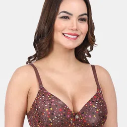 Amour Secret Graphic Printed Lightly Padded All Day Comfort Full Coverage Seamless Bra image 2