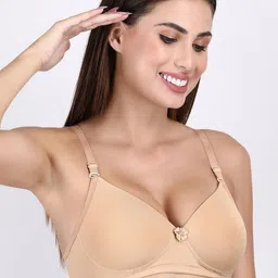 Klassik Bra Medium Coverage Lightly Padded Anti Odour Everyday Bra-All Day Comfort image 2