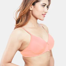 Sonari Peach-Coloured & Grey Pack Of 2 Lightly Padded T-Shirt Bra image 4