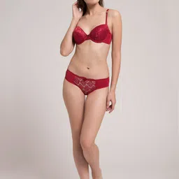 MAKCLAN Floral Medium Coverage Underwired Lightly Padded Bra image 3