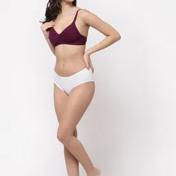 Docare Pack Of 2 Lightly Padded Seamless Super Support Cotton Tshirt Bra image 2