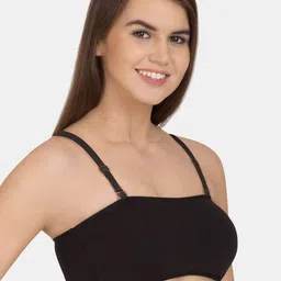 Tweens Lightly Padded Cotton Bandeau Bra image 2