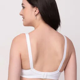 Floret Yellow & White Set of 2 Solid Non Padded Bra image 4