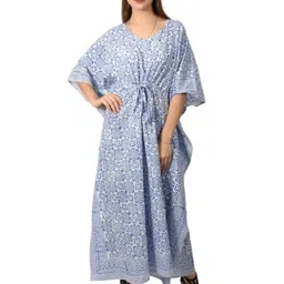 Fabric Venue Floral Print Flared Sleeve Kaftan Maxi Dress-picture-20