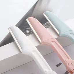 pink planet Foldable Eyebrow & Facial Razor for Women Easy to Wash, Rust-Resistant, Women-picture-11