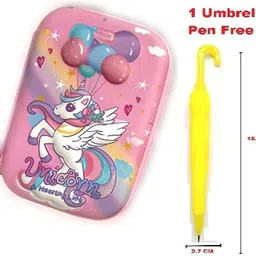 yassva group aaseflex 1 3D EVA, With Umbrella Pen Pouch Unicorn Art Canvas Pencil Box Art EVA Pencil Box-picture-10