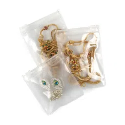 DECOM INDUSTRIES Set Of 3 Transparent Jewellery Storage Covers With Zip image 2