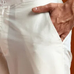 KALKI Fashion Men Ethnic Motifs Embroidered Regular Thread Work Chanderi Cotton Kurta with Pyjamas image 5