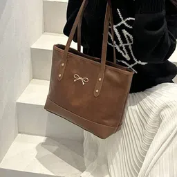 StyleCast x Revolte PU Oversized Shopper Tote Bag image 2