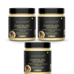 Desi Crew Set Of 3 Chocolate Face Scrub- 100g Each image 1