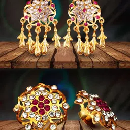 VIVASTRI Women Gold-Plated Alloy Earrings-picture-23