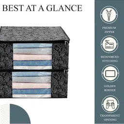 AMAK INC Black Fabric Multi-Utility Wardrobe Organisers image 2