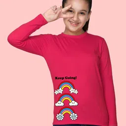 NUSYL Girls Printed T-shirt-picture-21