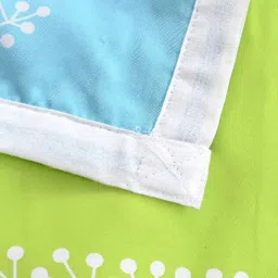 Divine Casa Olive Green & Blue Geometric AC Room 120 GSM Single Bed Dohar image 3