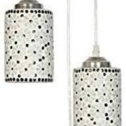 svah Pendent Ceiling Light For Home Decoration - Multicolor(Glass)(Corded Electric) Chandelier Ceiling Lamp image 2