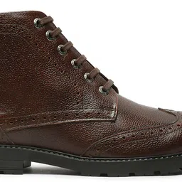 Mens Leather High Ankle Chukka Boots for Hiking Biking (LSBT-WBNDCKBGBB) UK 11 Boots For Men-image-5