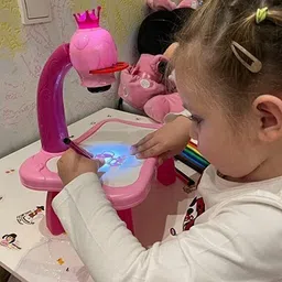 happy heaven Drawing Projector Table for Kids, Trace & Draw with Light-Music image 3