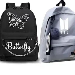 kausbabi Small 15 L Backpack Elegant Butterfly Design College Backpack for Women-picture-27