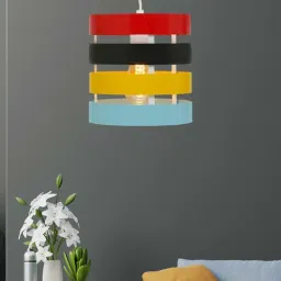 kapoor lampshades Uttermost Multi Color Metal Pendant Light-picture-15