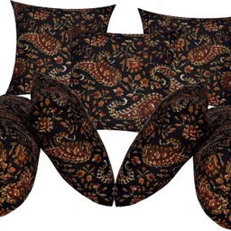 swikon star 2 Bolster and 5 Microfibre Floral Cushion Pack of 7-picture-29