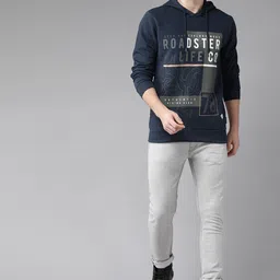 roadster Men Full Sleeve Printed Hooded Sweatshirt-picture-28