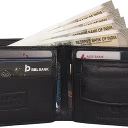 caviar beauty Men Casual, Evening/Party, Formal Black Genuine Leather Wallet image 3