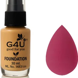 g4u HD Liquid Foundation | Oil-Free, Skin Brightening & Long Wear Makeup Base Foundation image 1