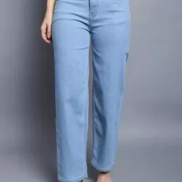 playfeel Women Regular High Rise Light Blue Jeans image 4