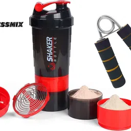 fitnessmix Combo Of Gym Shaker Bottle 500 ml With Foam Hand Gripper Fitness Accessory Kit Kit-picture-11