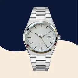 dwiti Premium White Dial Wrist Watch for Men with Date Display Analog Watch - For Men Date 01 White SE10-picture-14