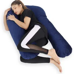 ankita Polyester Fibre Solid Pregnancy Pillow Pack of 1 image 4