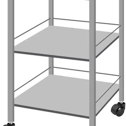 milad 3-Tier Metal Instrument/Serving Trolley with Wheels Iron Kitchen Trolley-picture-17