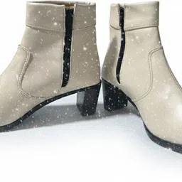 elvianne Stylish Block Heel Leather Boots For Women image 2