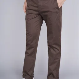 levi's 511 Men Slim Fit Brown Pure Cotton Trousers image 3