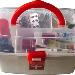 anant Compact First Aid Kit Medicine Organizer Box for Home Medical Storage Pack of 2 Pet First Aid Kit image 3